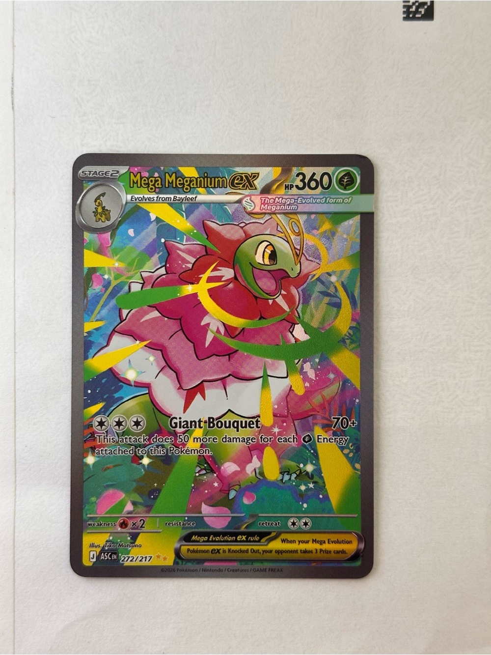Pokemon Mega Meganium EX SIR AH- DIY read description